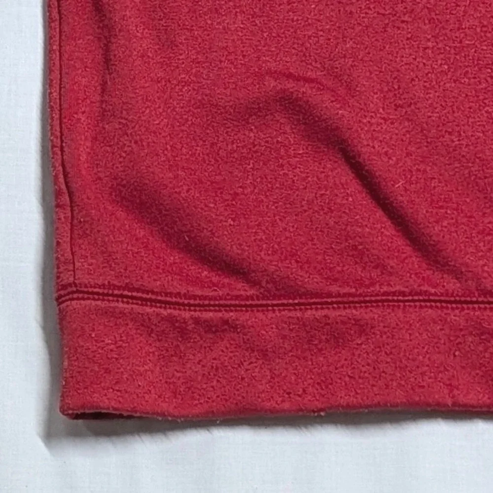 Adidas Nebraska Cornhuskers ClimaWarm Red Fleece Sweatshirt Mens Large NCAA